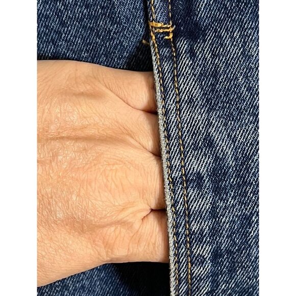 Bill Blass Denim Jacket L Jean Retro Western Boho Cowgirl Concert Neutral 80s - Picture 6 of 11